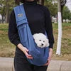 Portable Hands-Free Pet Chest Bag Outdoor Oxford Pet Carrier with Print Pattern Travel Shoulder and Pocket for Cat and Dog