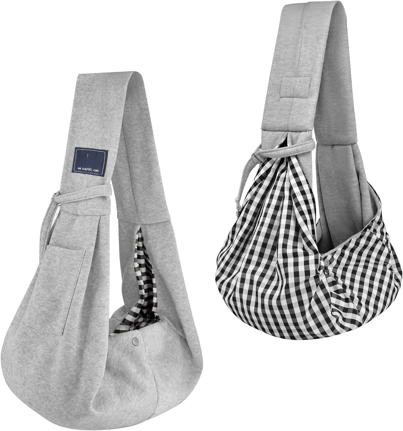 Portable Hands-Free Pet Chest Bag Outdoor Oxford Pet Carrier with Print Pattern Travel Shoulder and Pocket for Cat and Dog