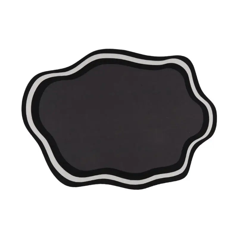 Small Fresh Cloud Style Pet Cat and Dog Diatomaceous Earth Feeding Mat/ Dirt Resistant and Splash Proof Cat and Dog Floor Mat