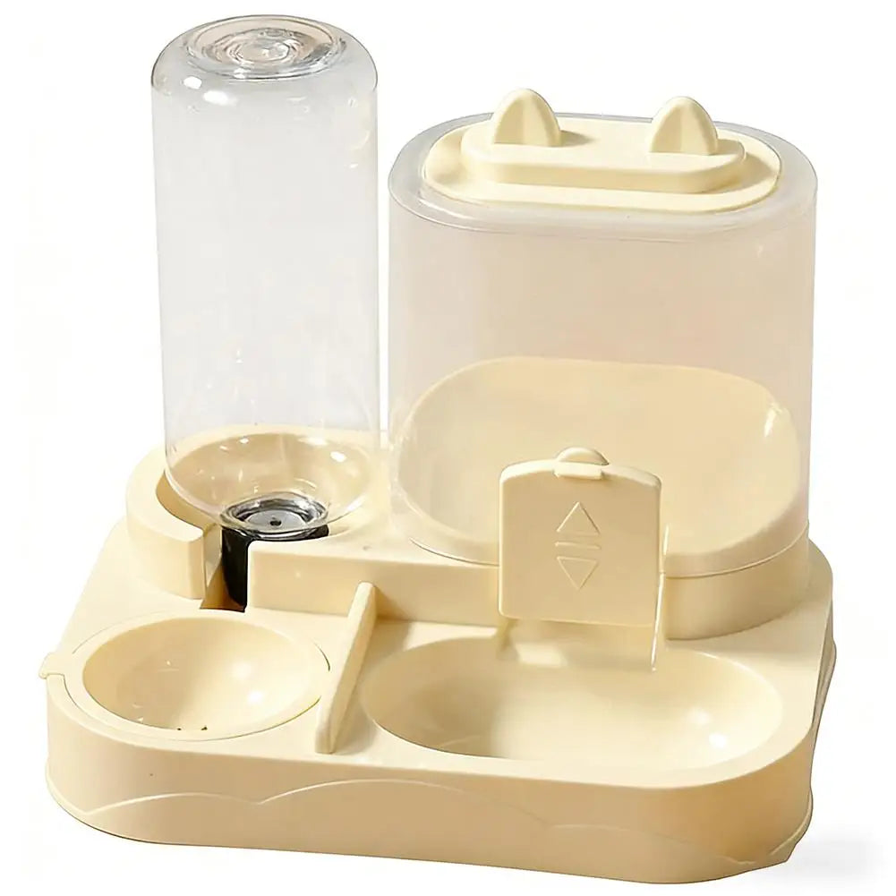 Automatic Cat Feeder And Waterer All-in-One Pet Food Water Dispenser Large Capacity Food Storage Dispenser Pet Supplies