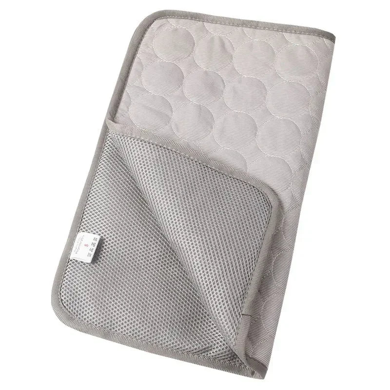 Bestseller Summer Pet Cooling Mat Ice Silk Breathable Soft Comfortable Washable NonSlip Dog Cool Pad for Small Medium Large Pets
