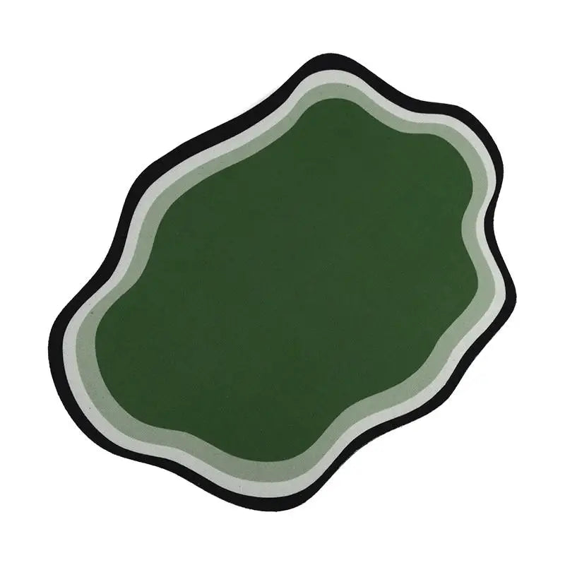 Small Fresh Cloud Style Pet Cat and Dog Diatomaceous Earth Feeding Mat/ Dirt Resistant and Splash Proof Cat and Dog Floor Mat