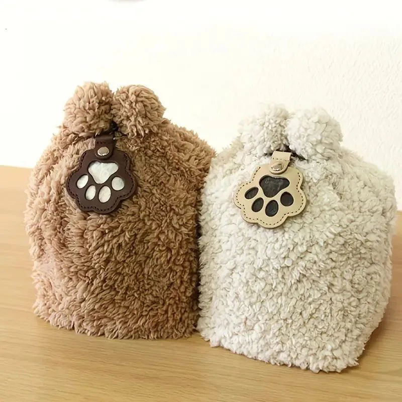 Pet Hair Keepsake Keychain Leather Memorial Locket for Storing Dog Cat Fur, Cute Pet Loss Gift, Remembrance Key Ring Bag Charm